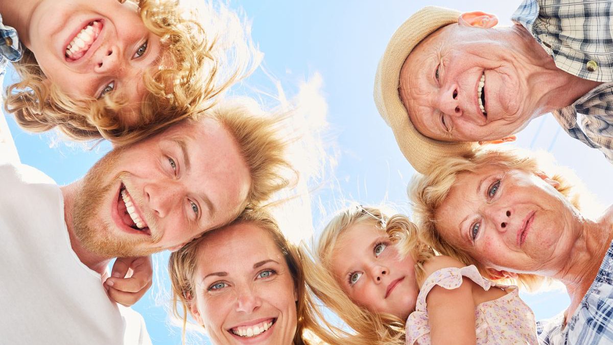Extended family or extended family happy with dental services